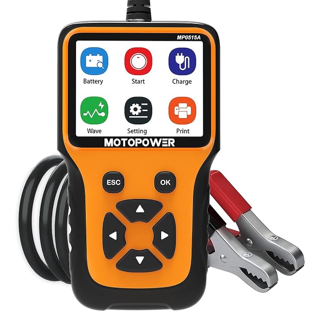 Analyseur de batterie et de circuit de charge MOTOPOWER MP0515A