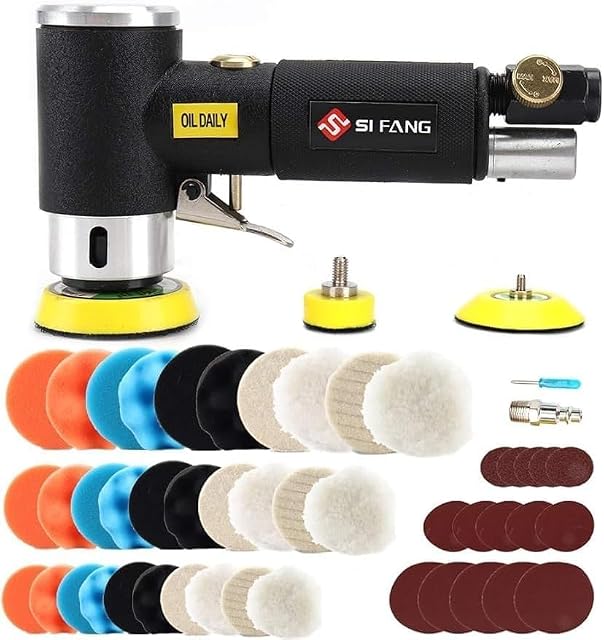 Coffret mini-ponceuse et polisseuse pneumatique SI FANG