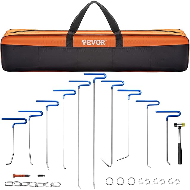 Jeu de tiges de débosselage sans peinture VEVOR, 20 pièces