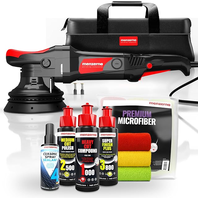 Polisseuse orbitale Menzerna MZ-XR avec coffret de polishs