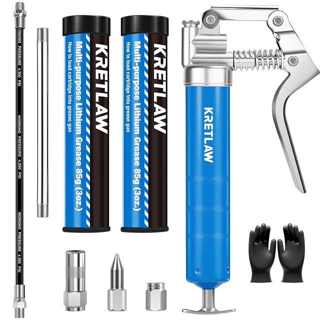 Kit mini-pompe à graisse KRETLAW avec embouts