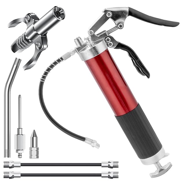 Jeu de pompe à graisse lisetar 8000 PSI avec adaptateurs