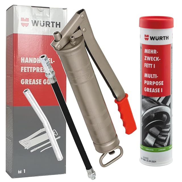 Pompe à graisse à levier manuel Würth avec cartouche de graisse