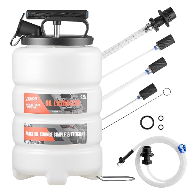 Extracteur d'huile manuel VEVOR de 9,5 l avec tuyaux