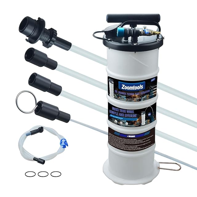 Extracteur d'huile manuel et pneumatique Zoomtools de 6,5 l