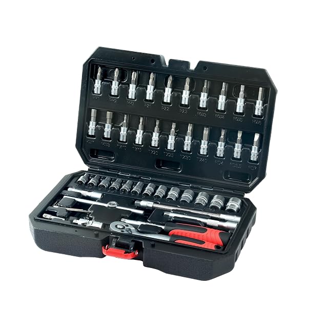 Coffret de douilles CCLIFE 46 pièces en 1/4 de pouce