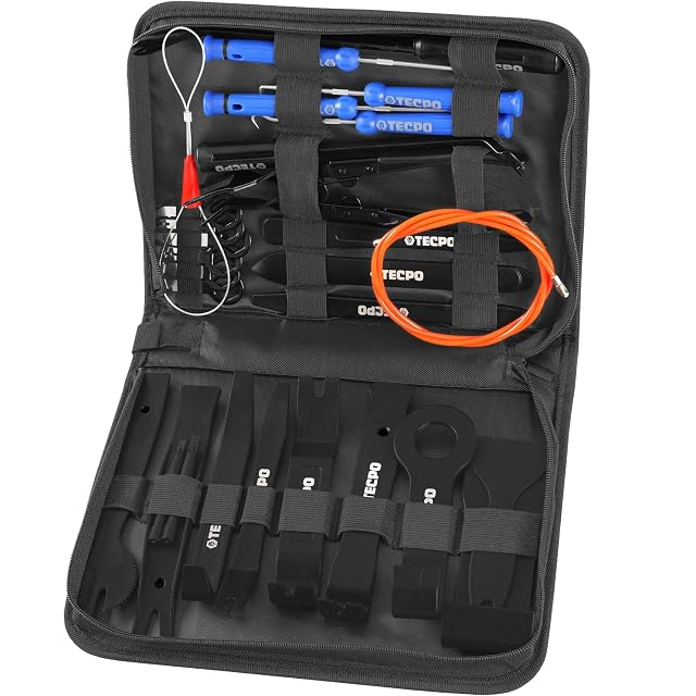 Coffret TECPO de démontage de garnitures et d'agrafes, 42 pièces