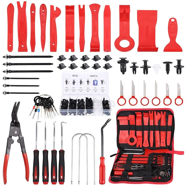Coffret de démontage de garnitures UNIDEAL en nylon, 158 pièces