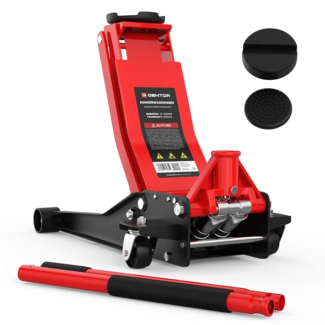 Cric rouleur extra-plat GENTOR GTWH3000 de 3 t