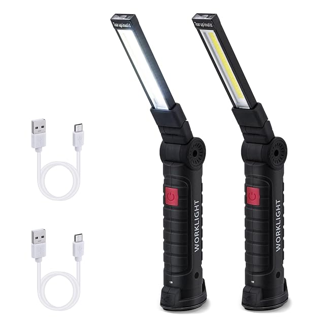 Lampes d'atelier LED rechargeables Tolesum, lot de deux